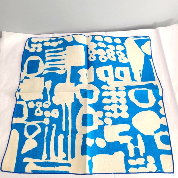 Vintage Modern Abstract Napkin Set - Picture 4 of 5